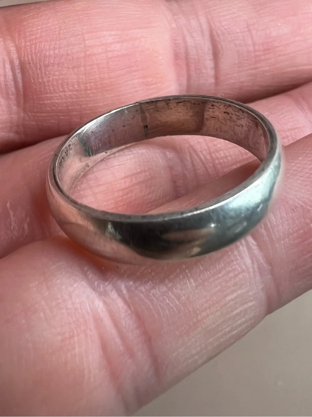 Classic Sterling Silver Men’s Dome Band Ring